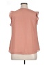 West Kei 100% Polyester Pink Sleeveless Blouse Size XL - photo 2