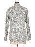 Garnet Hill Print Gray Long Sleeve Button-Down Shirt Size 10 - photo 2