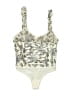 Free People 100% Polyester Ivory Bodysuit Size XS - photo 1