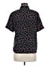 Notations 100% Polyester Floral Black Short Sleeve Blouse Size M - photo 2