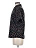Notations 100% Polyester Floral Black Short Sleeve Blouse Size M - photo 5