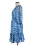Taylor 100% Polyester Paisley Blue Casual Dress Size 8 - photo 5