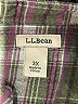 L.L.Bean 100% Cotton Plaid Gray Long Sleeve Button-Down Shirt Size 3X - photo 7