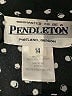 Pendleton 100% Polyester Polka Dots Black Long Sleeve Blouse Size 14 - photo 7