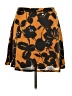The Limited 100% Polyester Print Orange Casual Skirt Size 14 - photo 1