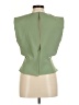 Zara 100% Polyester Green Sleeveless Blouse Size M - photo 2