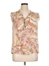 DR2 100% Polyester Ivory Short Sleeve Blouse Size XL - photo 1