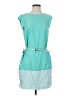 The Limited 100% Polyester Color Block Teal Casual Dress Size S - photo 1