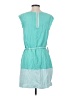 The Limited 100% Polyester Color Block Teal Casual Dress Size S - photo 2