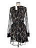 Evereve Print Black Cocktail Dress Size M - photo 2
