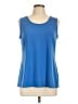 Susan Graver Blue Sleeveless T-Shirt Size M - photo 1