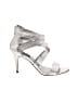 DKNY Metallic Silver Sandals Size 6 - photo 1