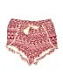 Diva Dolls 100% Rayon Print Red Shorts Size M - photo 1