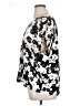 Ann Taylor 100% Polyester Floral Black Short Sleeve Blouse Size XL - photo 5