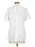 Ann Taylor 100% Polyester White Short Sleeve Blouse Size S - photo 2