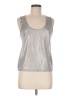 Zara Metallic Silver Sleeveless Top Size M - photo 1