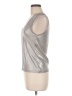 Zara Metallic Silver Sleeveless Top Size M - photo 5