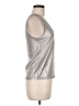 Zara Metallic Silver Sleeveless Top Size M - photo 4