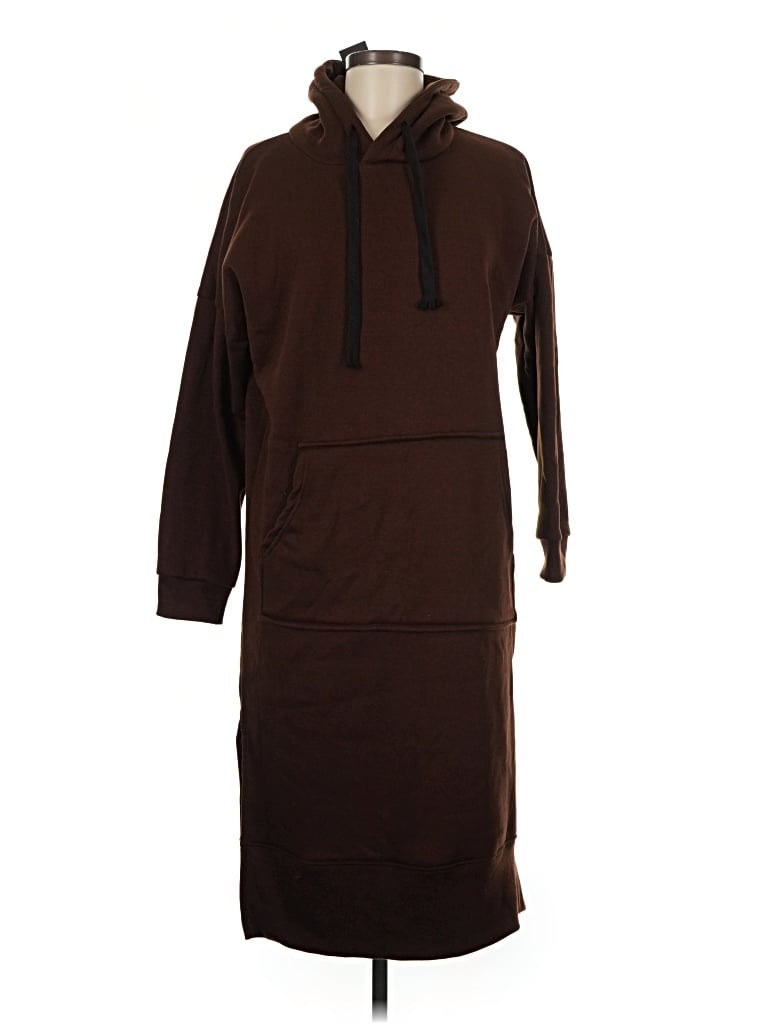 Pre-owned Assorted Brands Casual Dress In Brown
