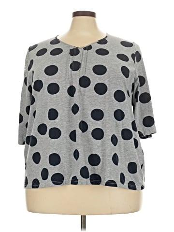 Ulla Popken 3/4 Sleeve Blouse (view 1)