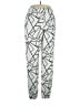 Shein Curve Graphic White Casual Pants Size 14 Plus (1) - photo 1