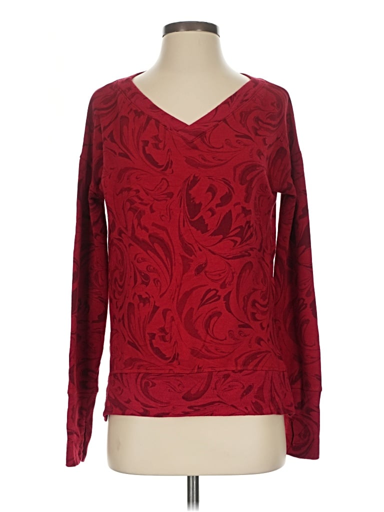 Pre-owned Athleta Pullover Sweater In Red