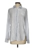 J.Crew Metallic Silver Long Sleeve Blouse Size S - photo 1