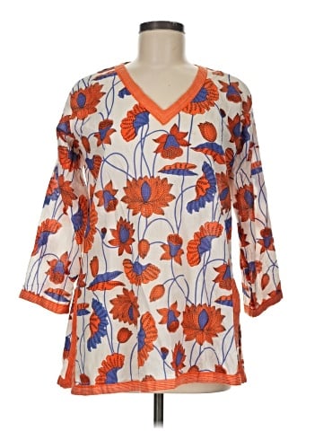 Gretchen Scott Designs 3/4 Sleeve Blouse (view 1)