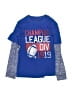 Champion 100% Polyester Blue Long Sleeve T-Shirt Size 6 - photo 1