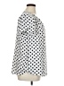 41Hawthorn 100% Polyester Polka Dots White Short Sleeve Blouse Size 1X - photo 4