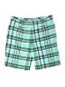 Lands' End 100% Baumwolle Plaid Green Shorts Size 6 - photo 2