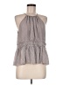 Joie Gray Sleeveless Silk Top Size M - photo 1