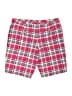 Lands' End 100% Baumwolle Plaid Red Shorts Size 6 - photo 2