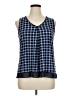Roz & Ali Blue Sleeveless Blouse Size XL - photo 1