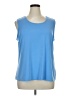 North Style Blue Sleeveless Blouse Size 1X - photo 1