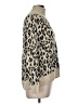 Ann Taylor LOFT Animal Print Tan Pullover Sweater Size M - photo 4