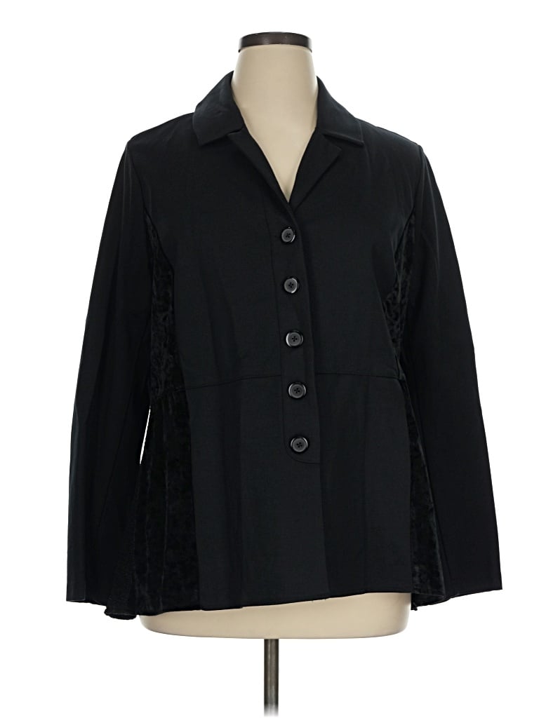Pre-owned Logo Layers Blazer Jacket In Black