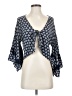 Charlotte Russe 100% Rayon Blue Kimono Size S - photo 1