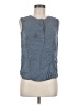 James Perse Blue Sleeveless Blouse Size Med (2) - photo 1