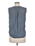 James Perse Blue Sleeveless Blouse Size Med (2) - photo 2