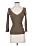 Michael Stars Solid Brown 3/4 Sleeve Top One size - photo 1