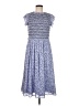 Ann Taylor 100% Polyester Blue Casual Dress Size 8 - photo 1