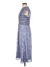 Ann Taylor 100% Polyester Blue Casual Dress Size 8 - photo 5