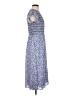 Ann Taylor 100% Polyester Blue Casual Dress Size 8 - photo 4