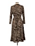 Gap Animal Print Brown Cocktail Dress Size L (tall) - photo 2