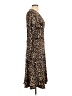 Gap Animal Print Brown Cocktail Dress Size L (tall) - photo 4