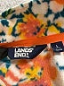 Lands' End 100% Polyester Floral Orange Track Jacket Size 14 - 16 - photo 3
