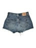 Levi's 100% Cotton Blue Denim Shorts Size 28 waist - photo 2