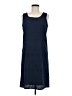 L.L.Bean 100% Cotton Blue Casual Dress Size 8 - photo 1