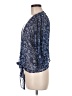 Jessica Simpson 100% Polyester Blue 3/4 Sleeve Blouse Size M - photo 5
